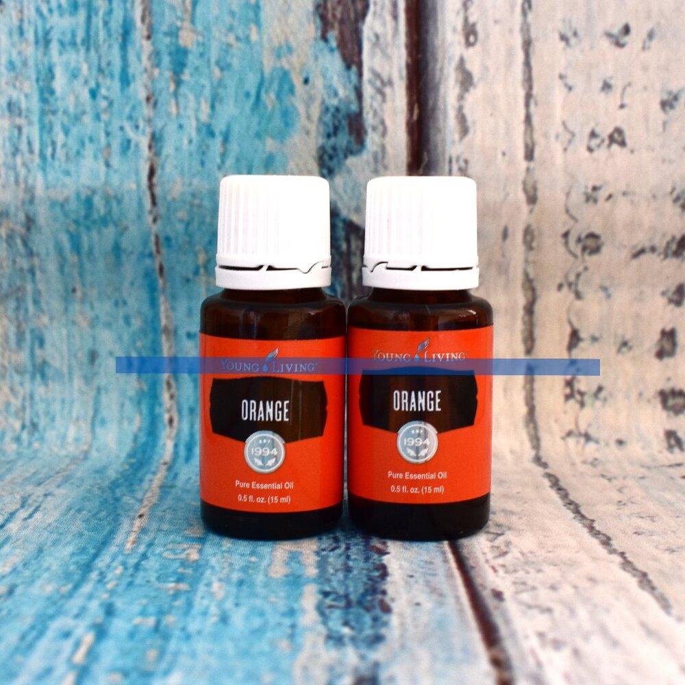 LOT OF 2 - Orange 15 ml Young Living Essential Oil NEW-SEALED